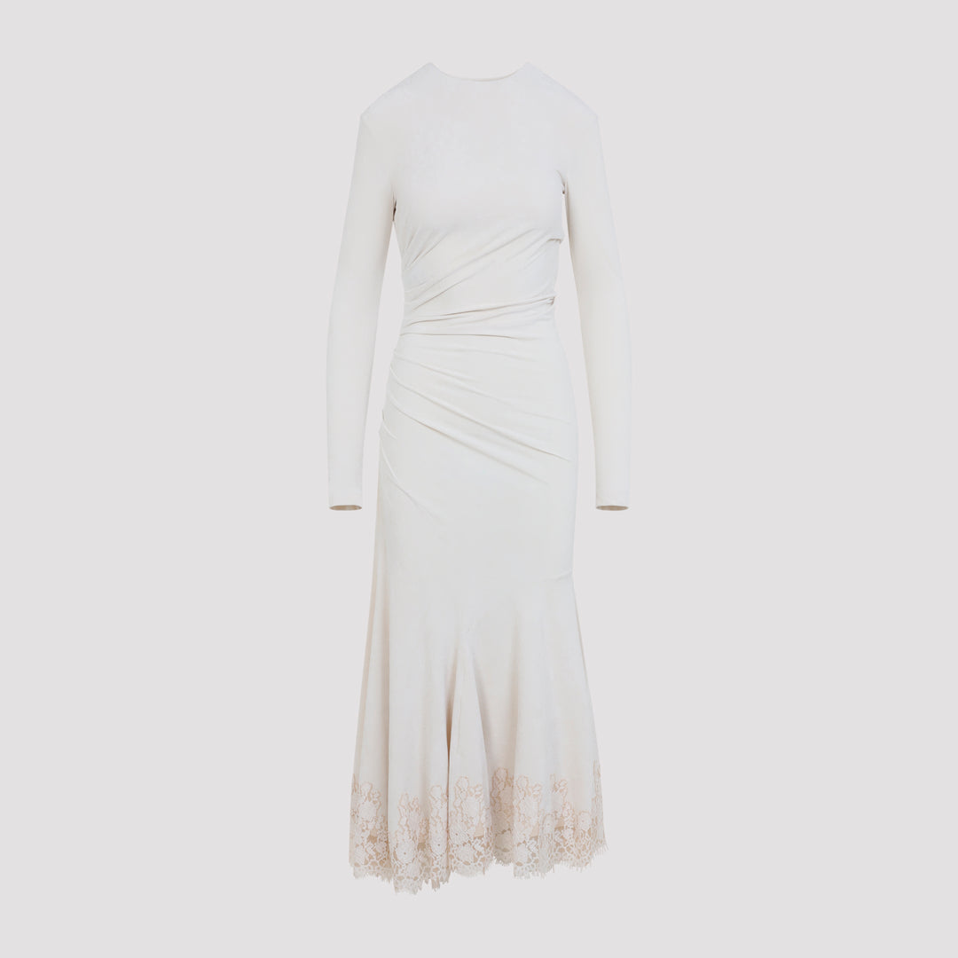 Alberta Ferretti Midi dresses - Nude & Neutrals | 6ef2b30d5f8ae54ec18f9e36df99b9ce9bd9a881