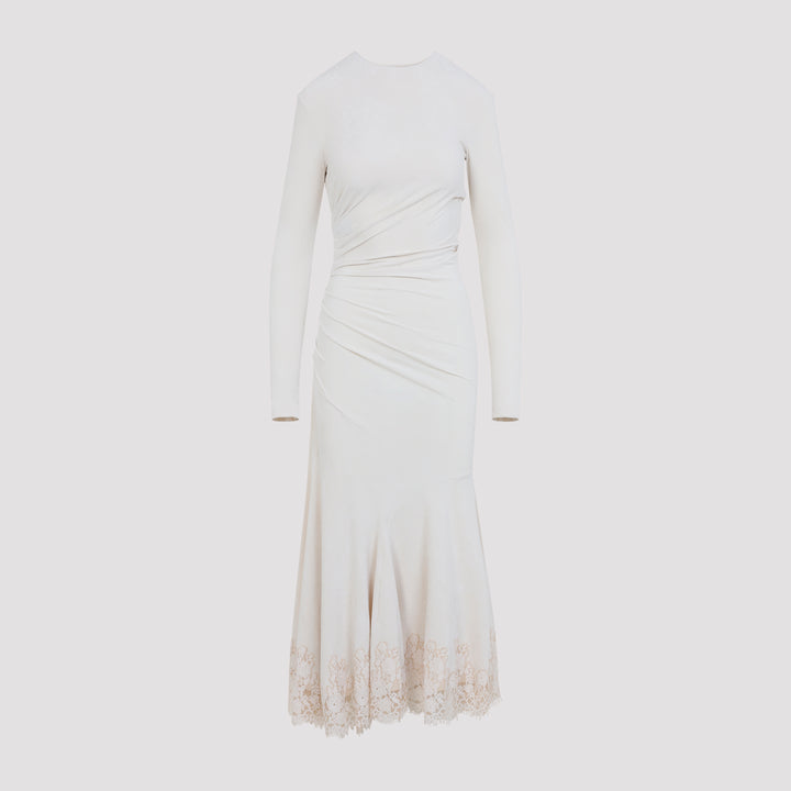 Alberta Ferretti Midi dresses - Nude & Neutrals | 6ef2b30d5f8ae54ec18f9e36df99b9ce9bd9a881