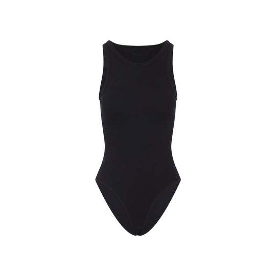 Black Halter Cotton Body