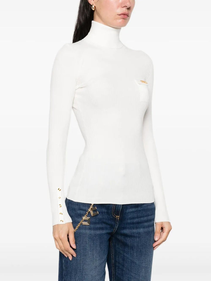Elisabetta Franchi Turtle neck - Bianco | 9d90116bb0f256f11a5cb92d25b275c866f16c39