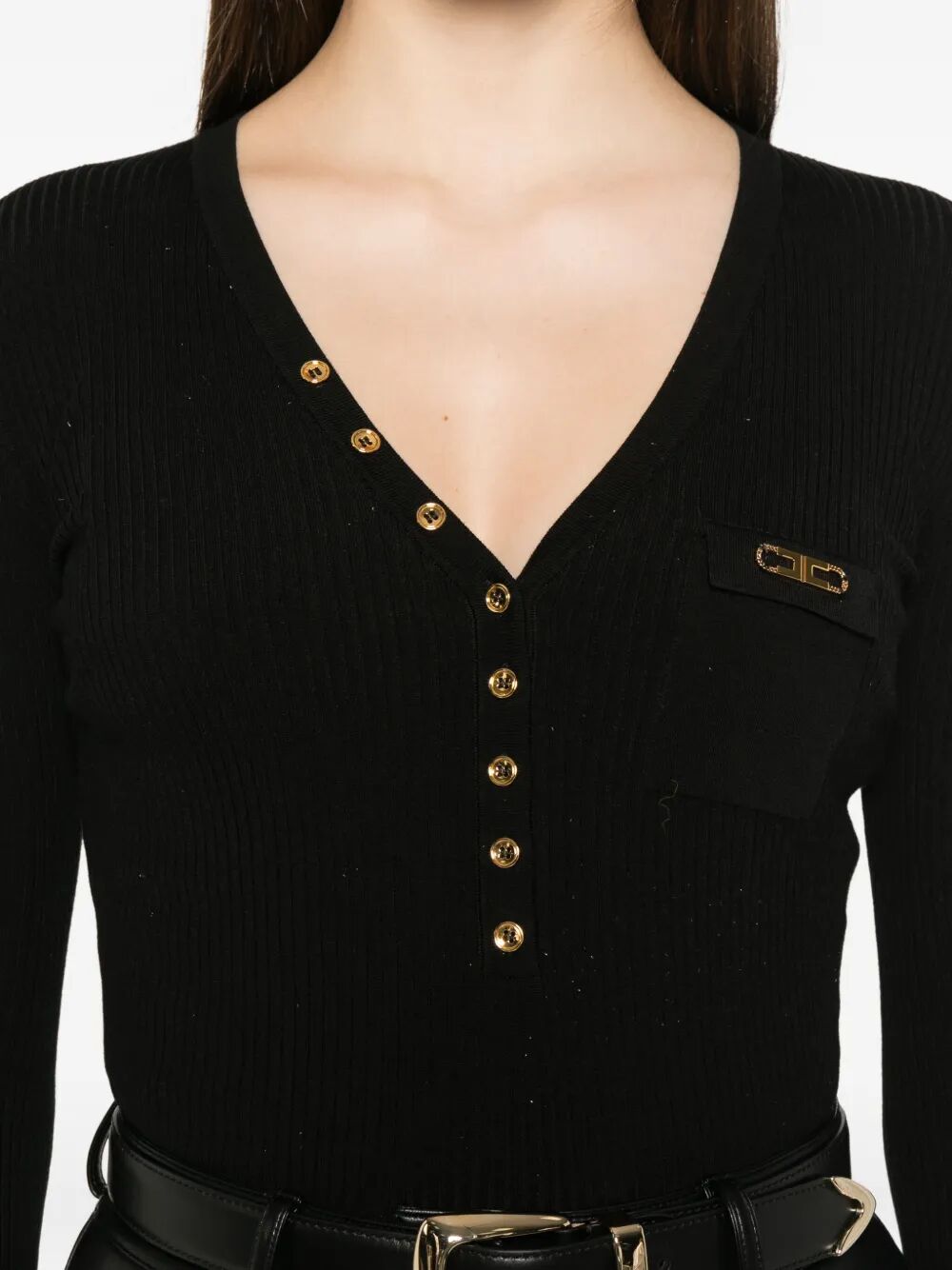 Elisabetta Franchi MAGLIA - Nero | dc138d5d5a214a3c6dfd8f543e6a02277c49fc07