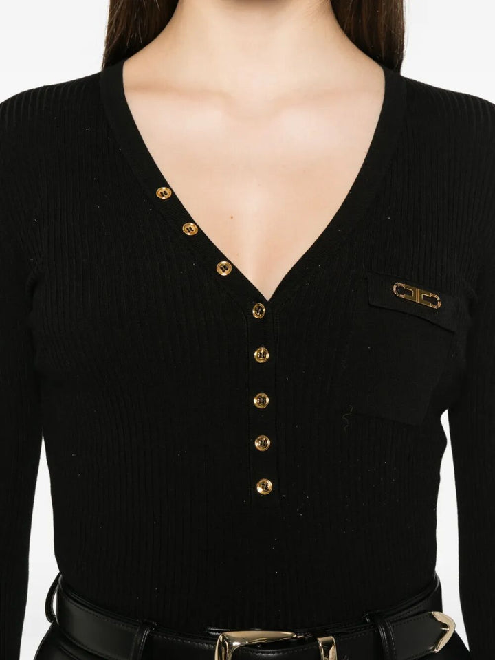 Elisabetta Franchi MAGLIA - Nero | dc138d5d5a214a3c6dfd8f543e6a02277c49fc07