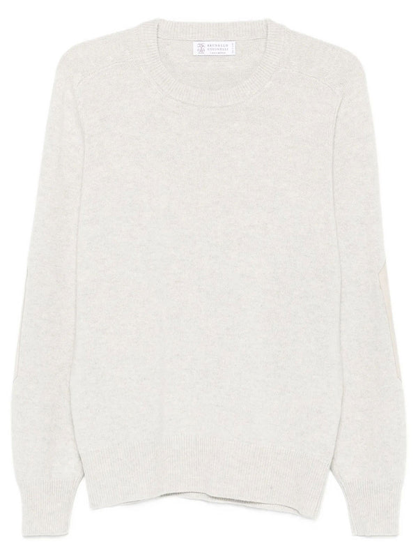 Maglione In Cashmere Con Toppe