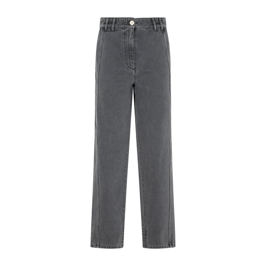 Anthracite Cargo Cotton Trousers