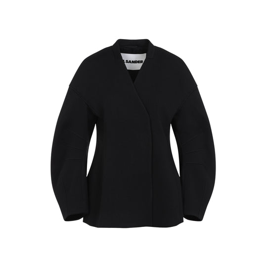 Black Virgin Wool Jacket