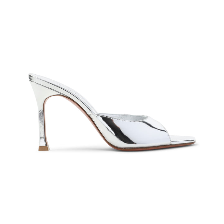 Amina Muaddi Sandali - Metallic | 25beb088671bdd22bb136fa8eec6eb5e2e850b7a