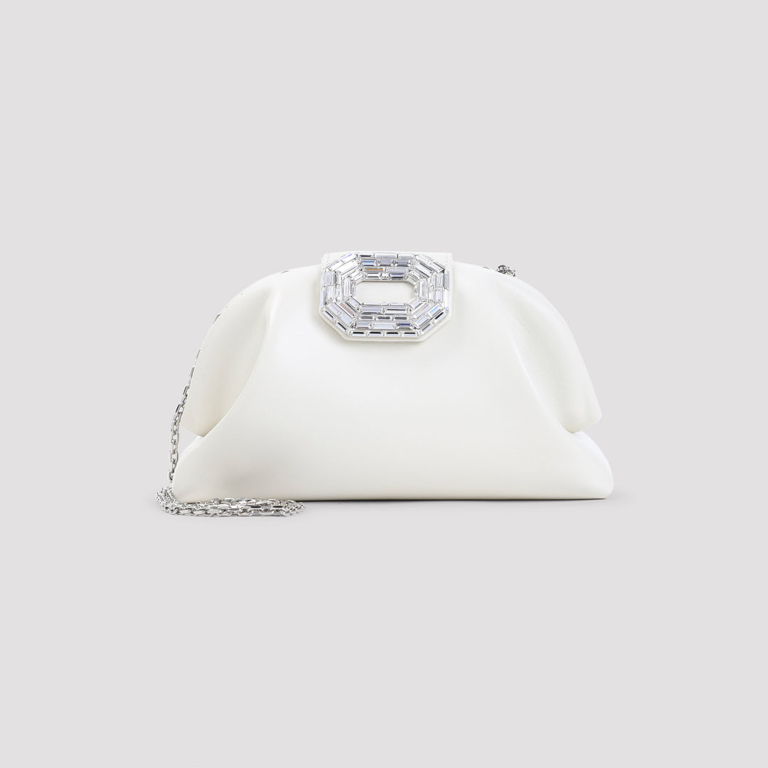 Amina Muaddi Handbag - Nude & Neutrals | 9e65da82981f00551aa937e4747990c0eb0cd80a