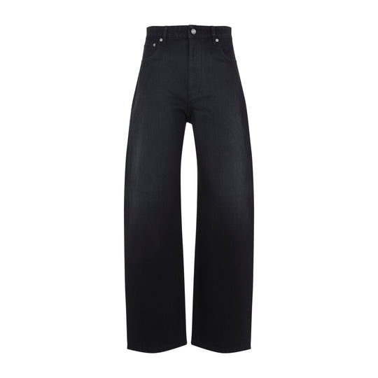 Black Cotton Thompson Pants