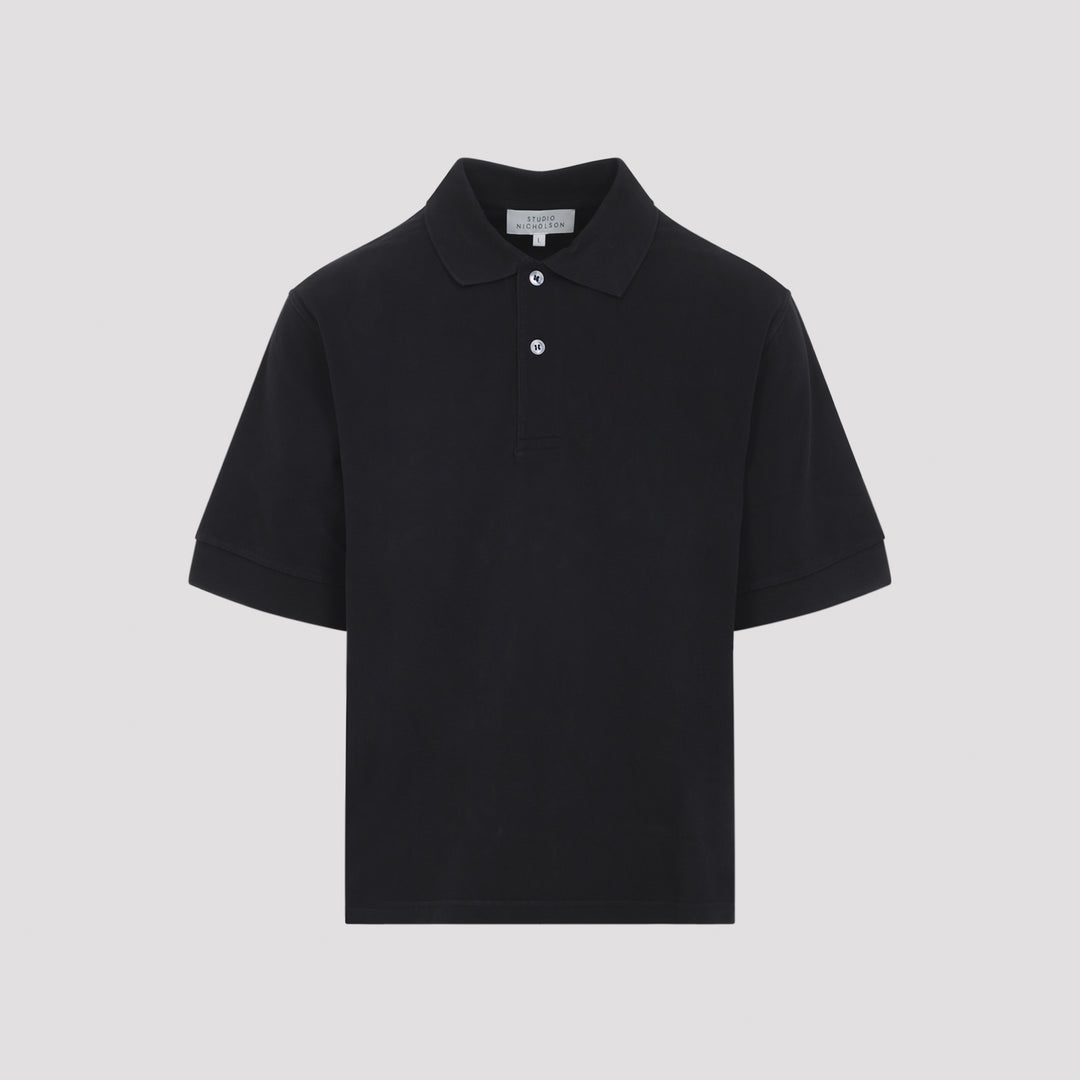 Studio Nicholson Polo - Nero | cc2d002f2a22c2334773d013303418156613268e