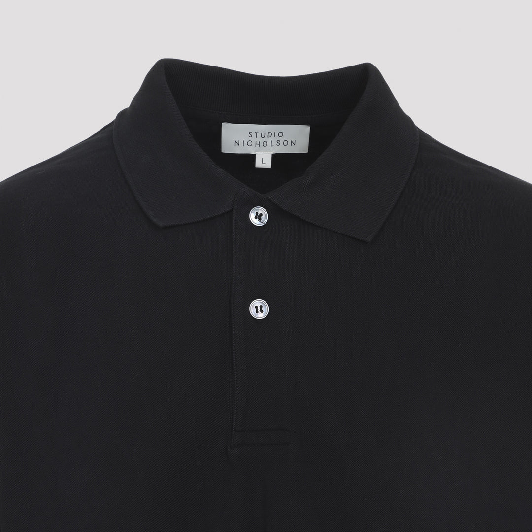 Studio Nicholson Polo - Nero | f3bc55a30fbac5e633391f139bef803a442cb7d7