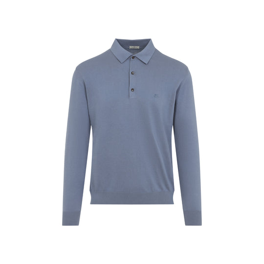 Polo Neck Blu