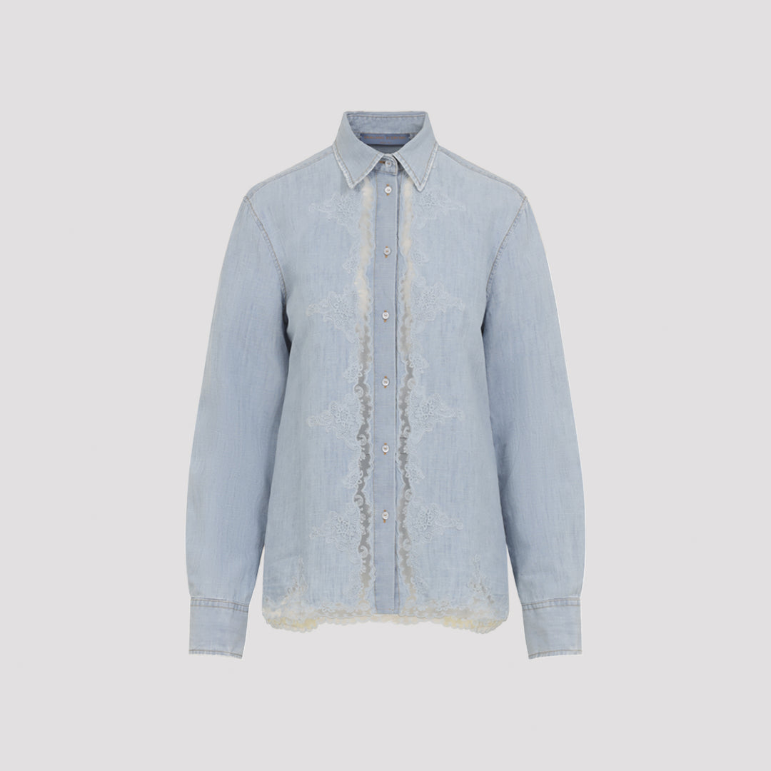 Ermanno Scervino Shirts - Blu | 5697ebcdf8ed9aae62de446f8aeb9a18ce1eb22b