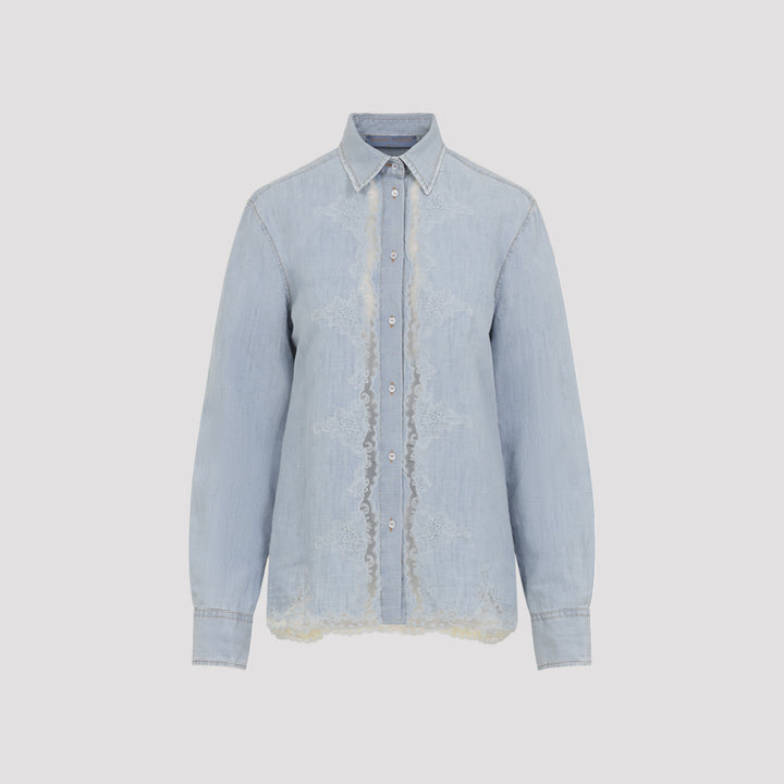 Ermanno Scervino Shirts - Blu | 5697ebcdf8ed9aae62de446f8aeb9a18ce1eb22b