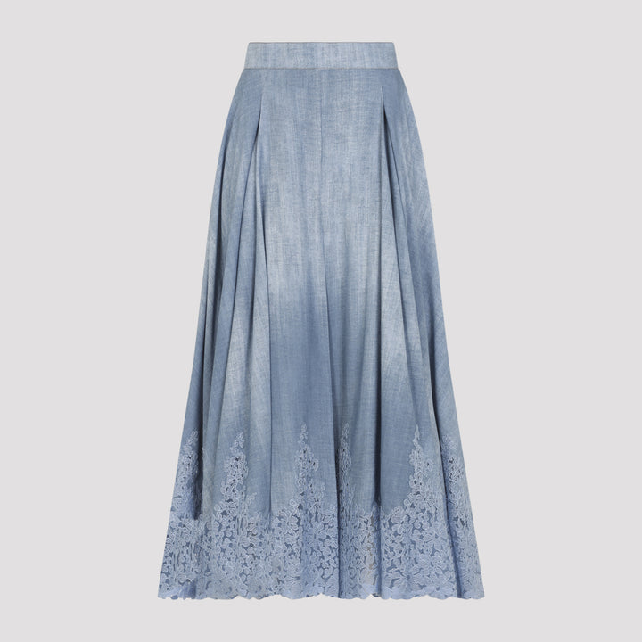 Ermanno Scervino Midi skirts - Blu | 3e5358b84d11ae4b07a976dd31bd3a4c3cde7a98