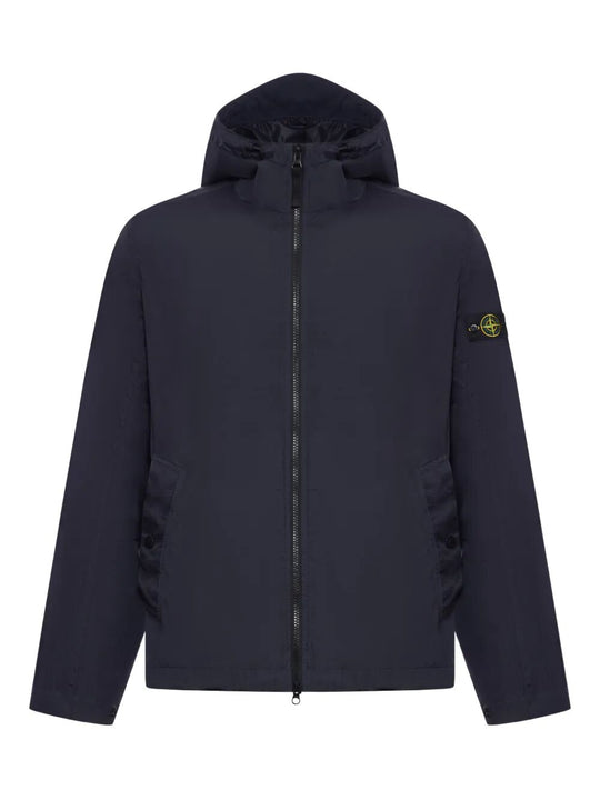 Giacca Leggera Antivento In Nylon Con Cappuccio