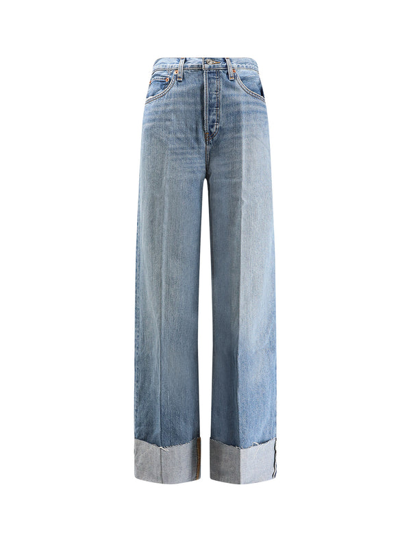 Jeans With Raw Cut Cuff