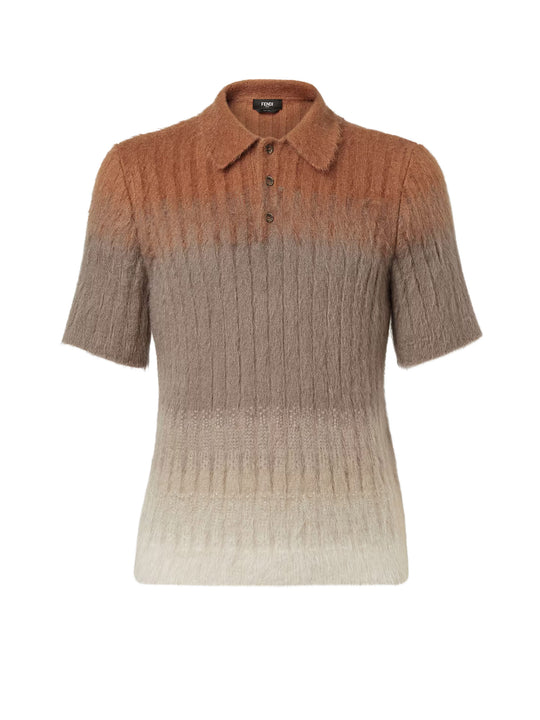 DéGradé Mohair And Wool Polo Shirt