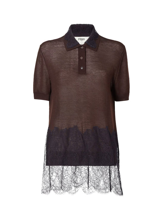 Lingerie Cashmere And Silk Polo Shirt