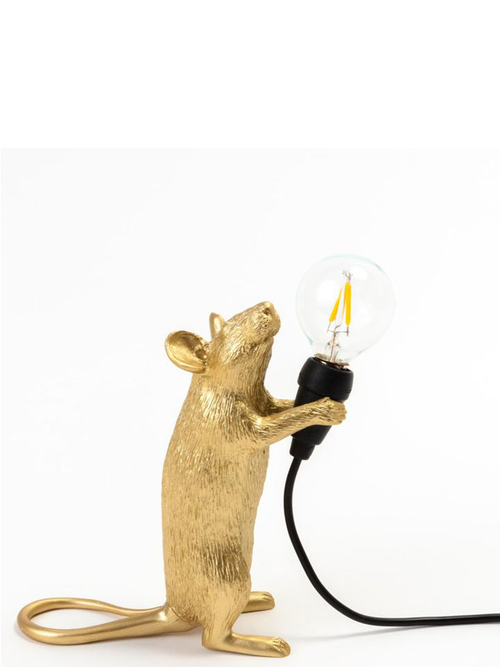 Seletti Mouse Step Gold Lamps - Oro | f447446ed594f7f3d6619b889c9a5a6b3927952e