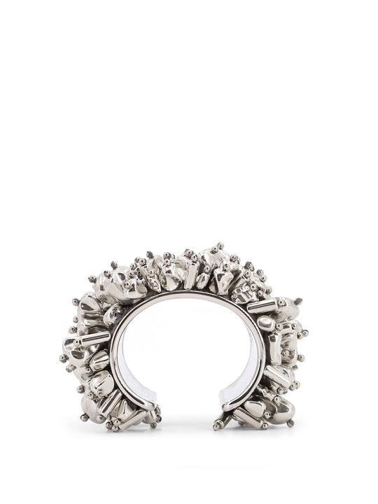 Brass Bracelet With Jewel Embellishments