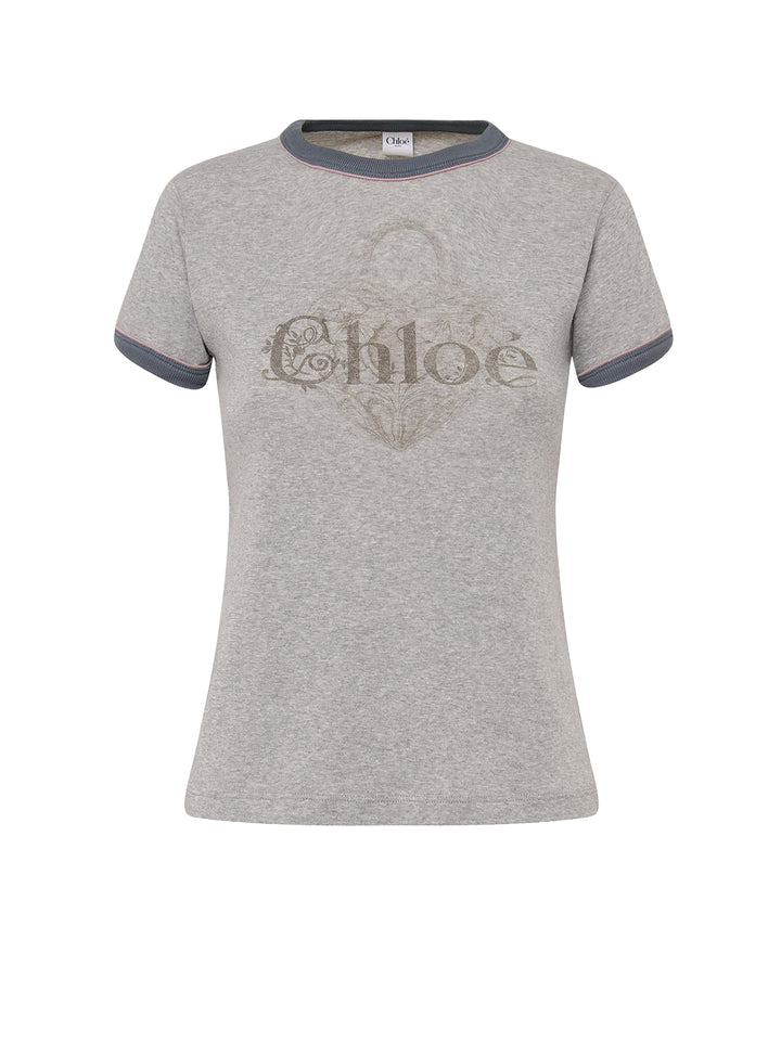 Chloè T-shirts and Polos - Naturalgrey | e08591fe298d7ff6b8382631915e6da3b0e5fd9c