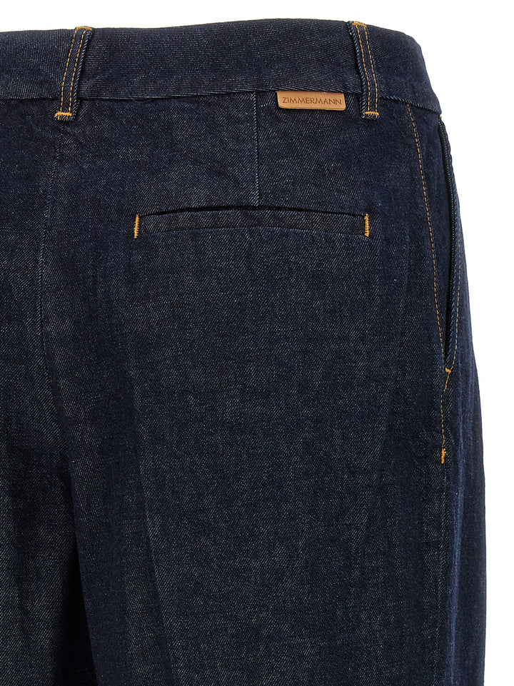 Zimmermann Illustration Denim Jeans - Blu | d8fbaf101470965379bdd1496687235c8cbea5aa