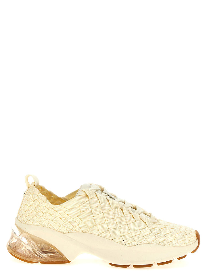 Tory Burch Good Luck Woven Trainer Sneakers - Bianco | a60296653fe4dec4b1539b31d9ee4072b1d7fc4f