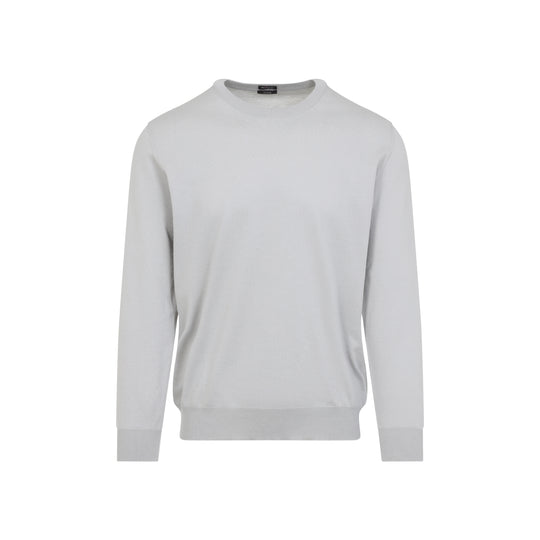 Light Grey Cotton Pullover