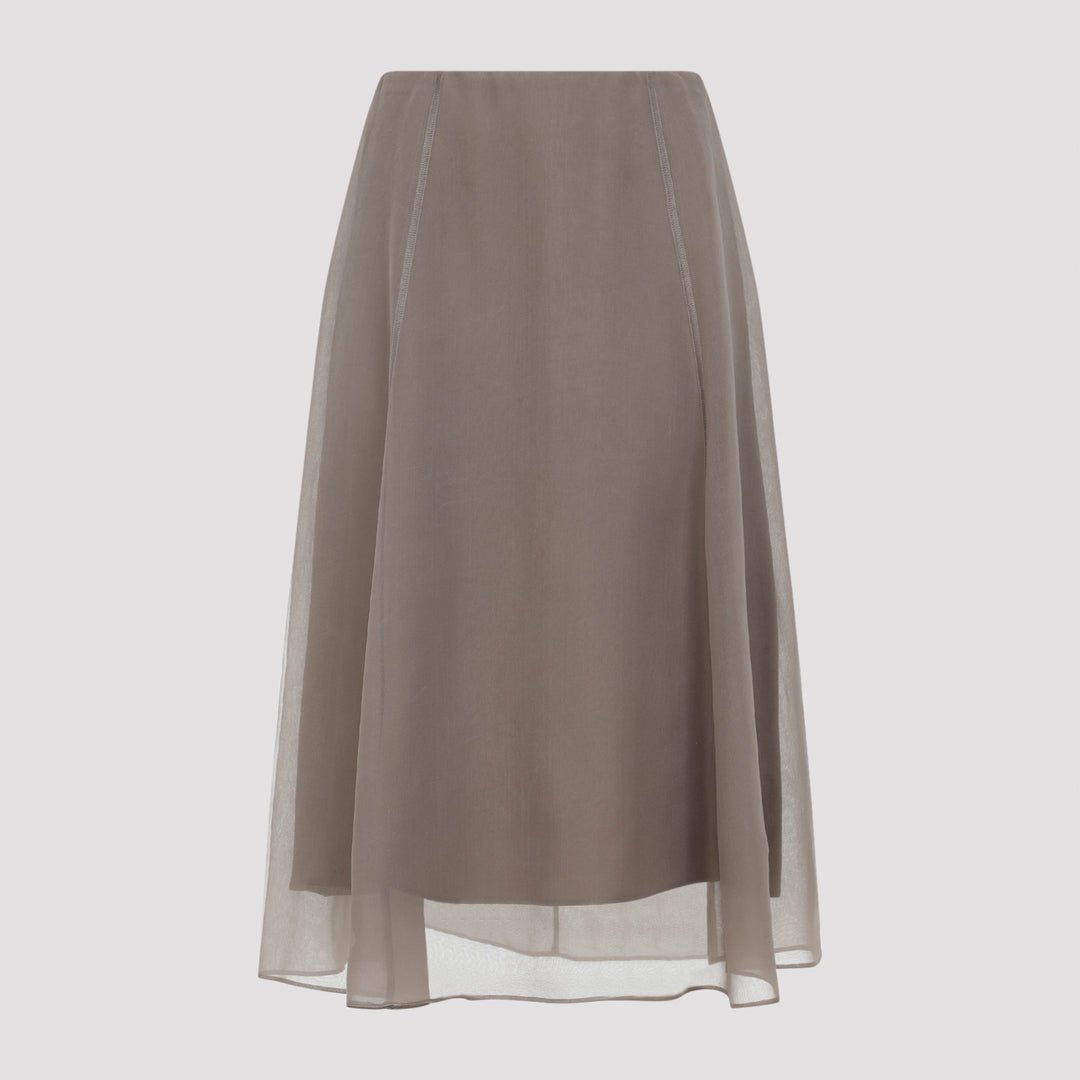 Brunello Cucinelli Midi skirts - Marrone | 44f5dbace91fe4084850d7d6d5cd8ebba8602dcd