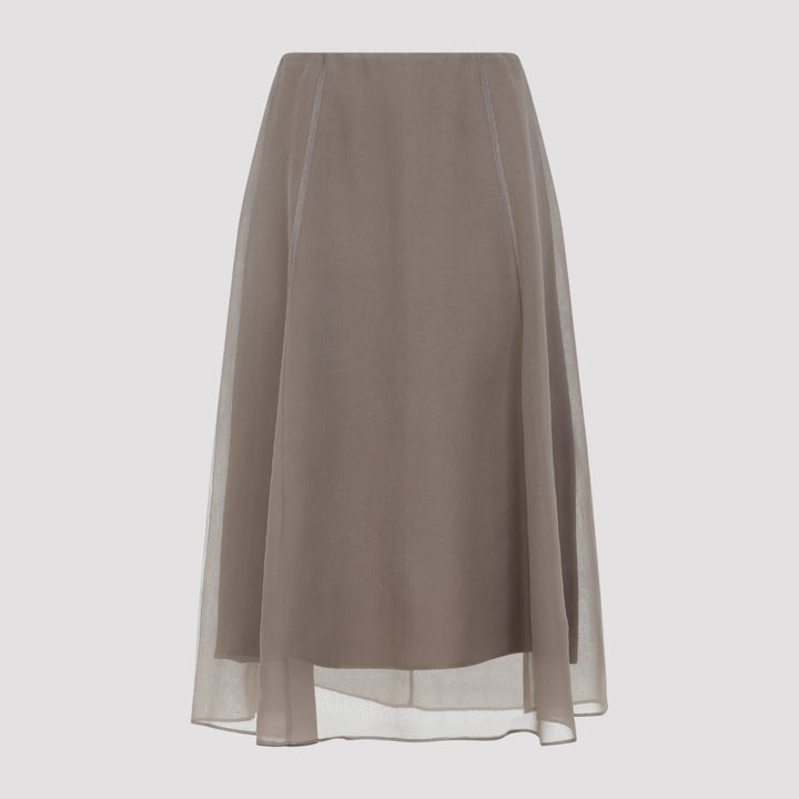 Brunello Cucinelli Midi skirts - Marrone | 44f5dbace91fe4084850d7d6d5cd8ebba8602dcd