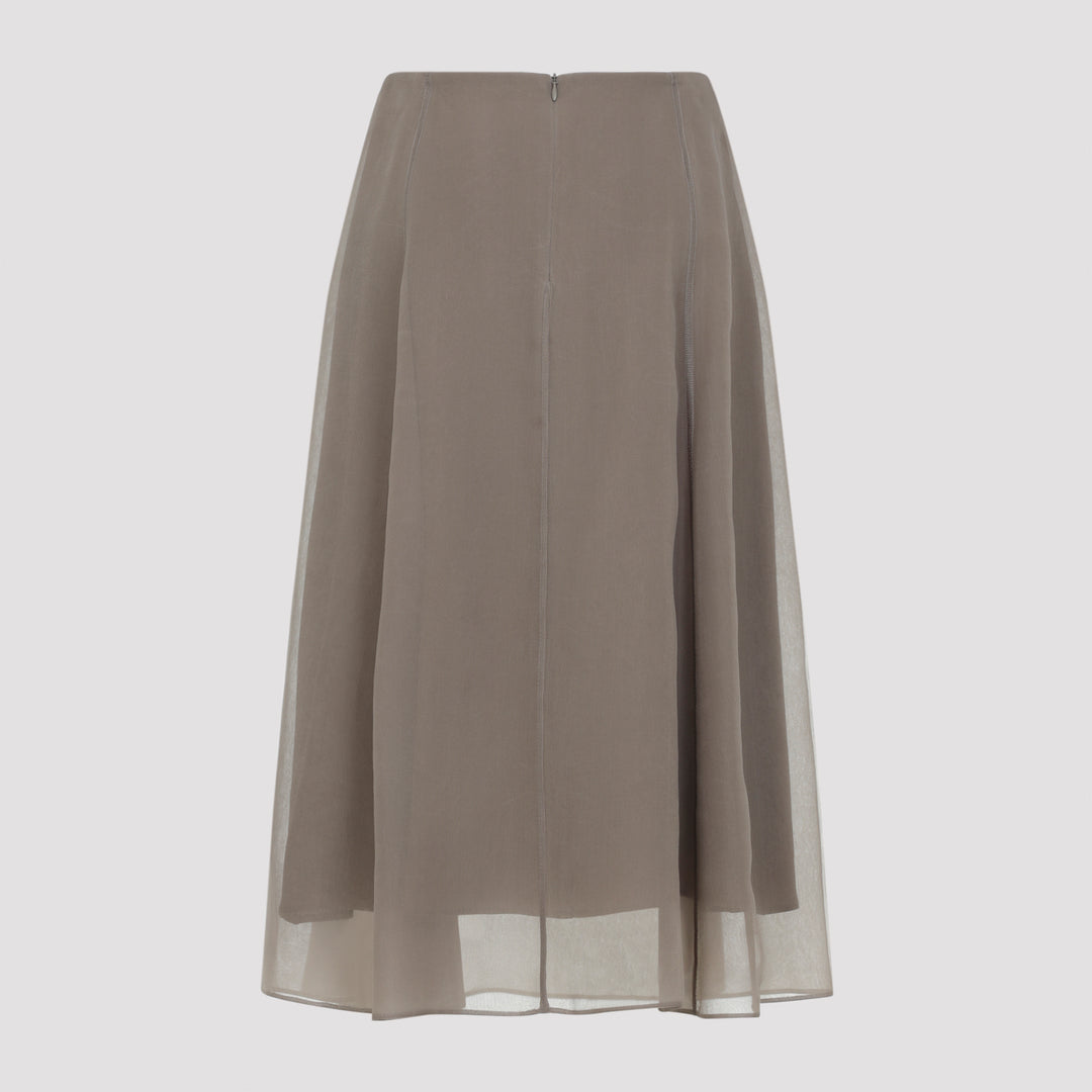 Brunello Cucinelli Midi skirts - Marrone | d135ee6679aaa5c89421f26138d9b7932d3d3416