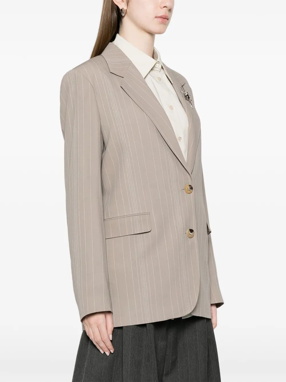 Golden Goose Blazer - Nude & Neutrals | 449ef3f9781c0b3fca2c416f73d21b83ba1e7096