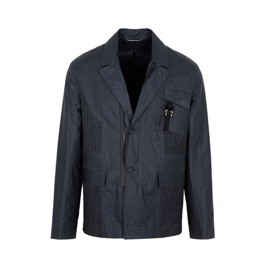 Navy Cotton Workwear Jacket