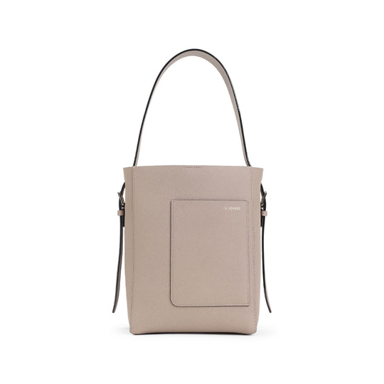 Sahara Calf Leather Small Bucket Bag