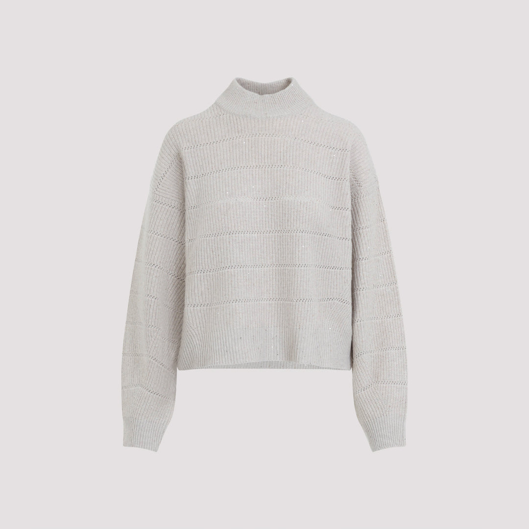 Brunello Cucinelli Pullover - Nude & Neutrals | d80b9a901dc4a22ad1a0353923e83c6876a88377