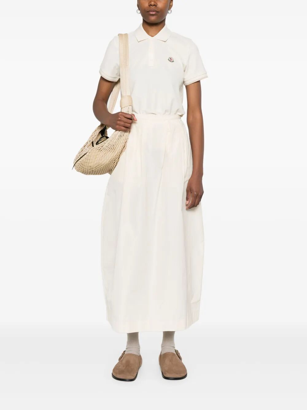 Moncler Polo - Bianco | 79f9612550973d8dbabeddd234bf96ade547e88b