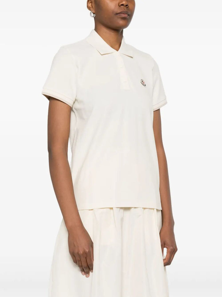 Moncler Polo - Bianco | ee44d5bb987a4b46bb1161eb468ccfc934e4431b