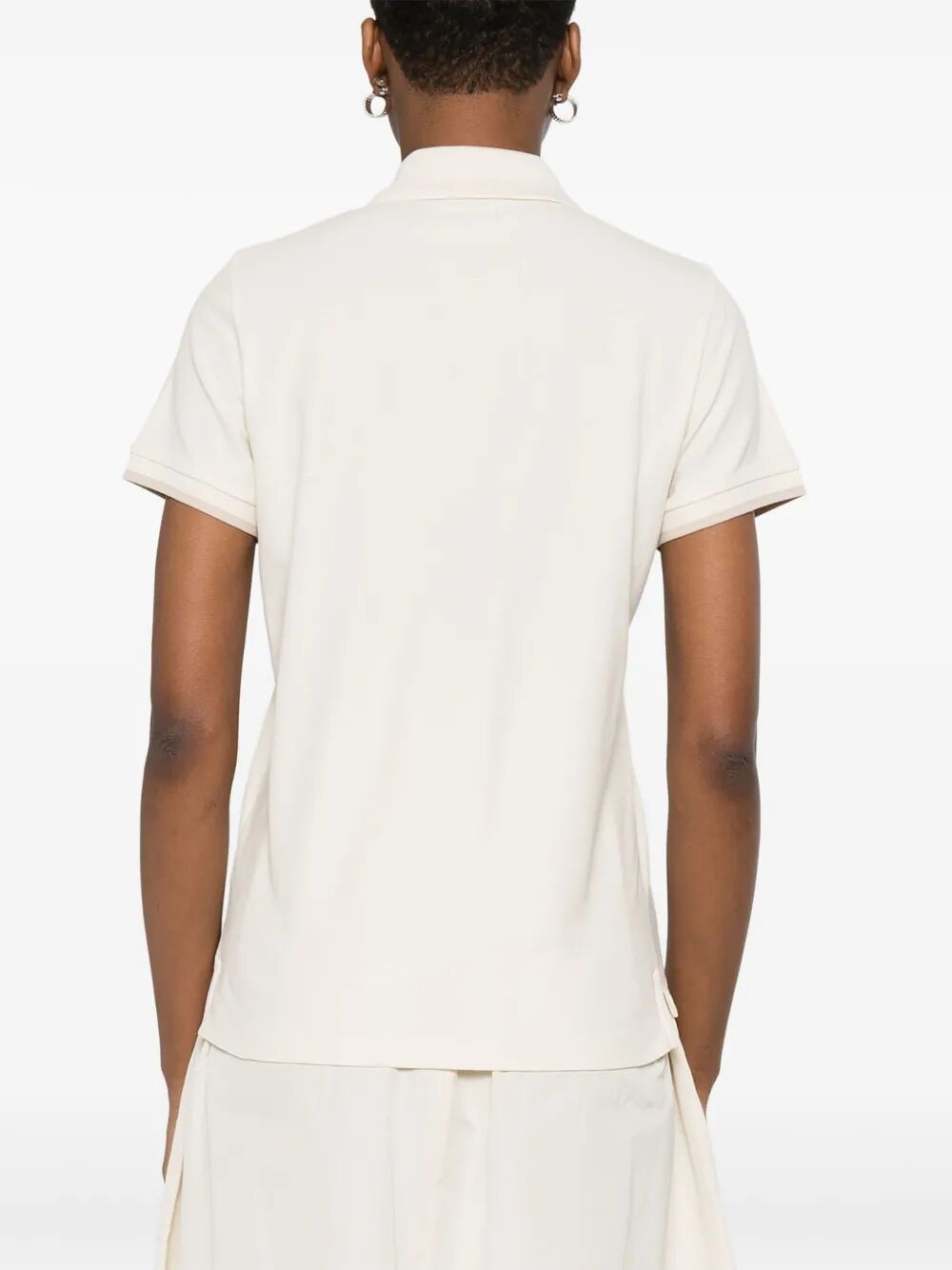 Moncler Polo - Bianco | 27db79bf74b00ec29c7079720d76b7a58925c39d