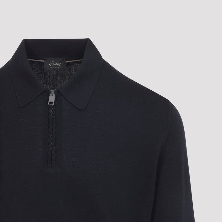 Brioni Polo - Blu | 3a515ef926e128ed61f2a219d07f210c496ede22