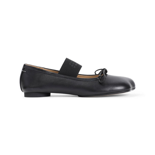 Black Ovine Leather Ballet Shoe