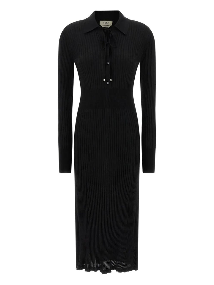 Fendi Midi dresses - Nero | 1d56507903a70920aeefbe3e96322b390a8e3edb