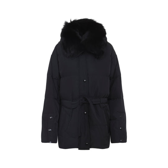 Black Polyester Down Jacket
