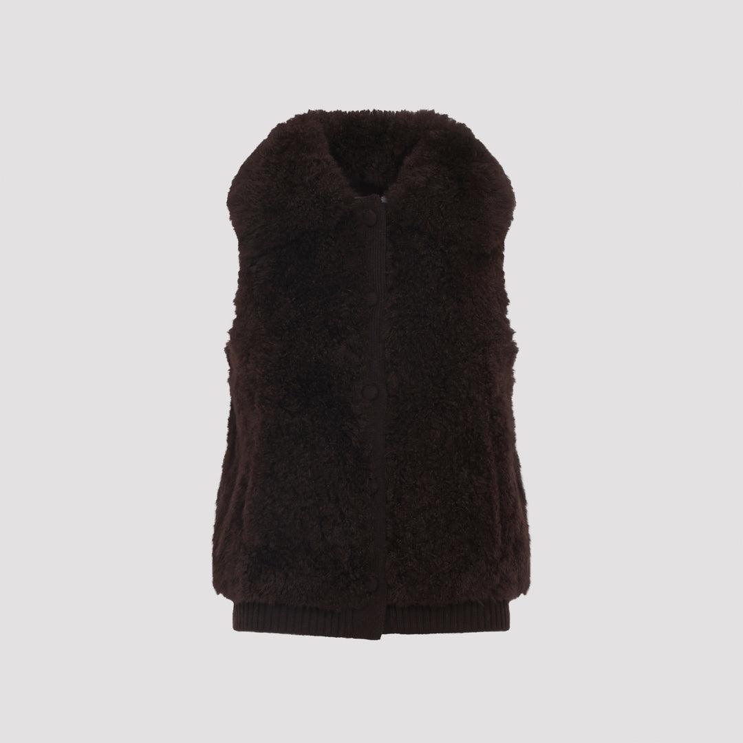 Yves Salomon Gilet - Marrone | 5d49108c19e57d5024919d31c2ddaca1e9f45c1e