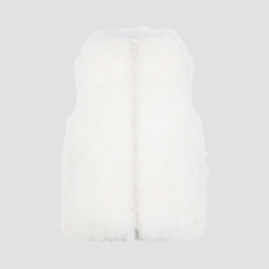 Yves Salomon Gilet - Bianco | 98299c41de62b7f7d4a04129cc6314c9a2fc1ef6