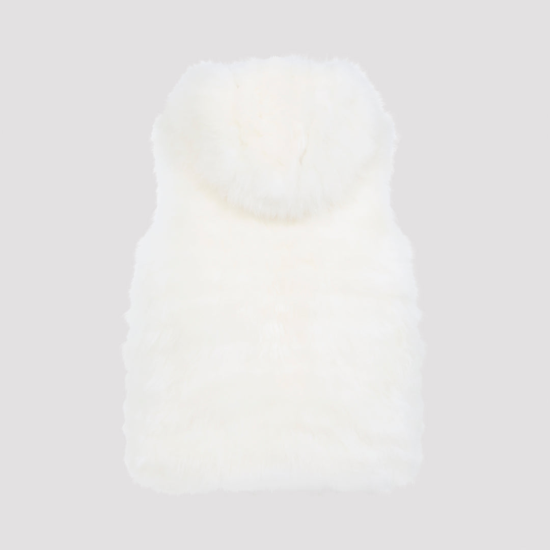 Yves Salomon Gilet - Bianco | 759ec7fa2a2585350ee2d9bf48da0e959ac10660