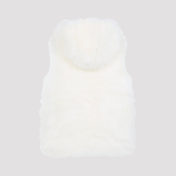 Yves Salomon Gilet - Bianco | 759ec7fa2a2585350ee2d9bf48da0e959ac10660