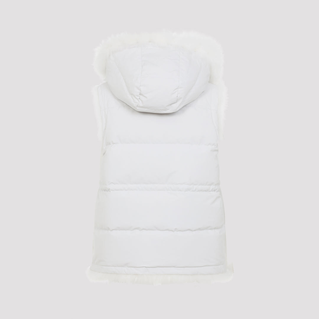 Yves Salomon Gilet - Bianco | f1420159d9fac2b583927c85393e322a3738bf2e