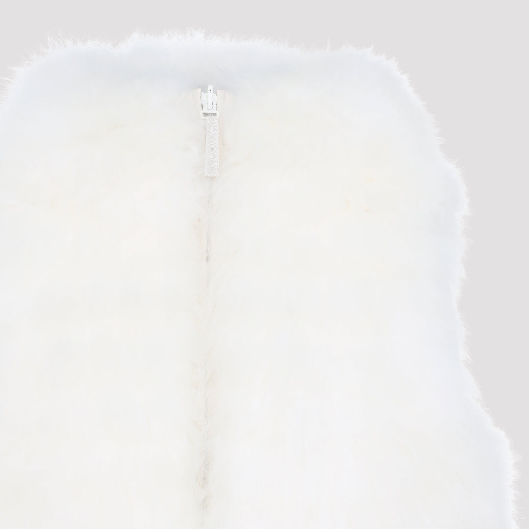 Yves Salomon Gilet - Bianco | 2c0d51dc90d14e52717f10a260dc42d14305efb3
