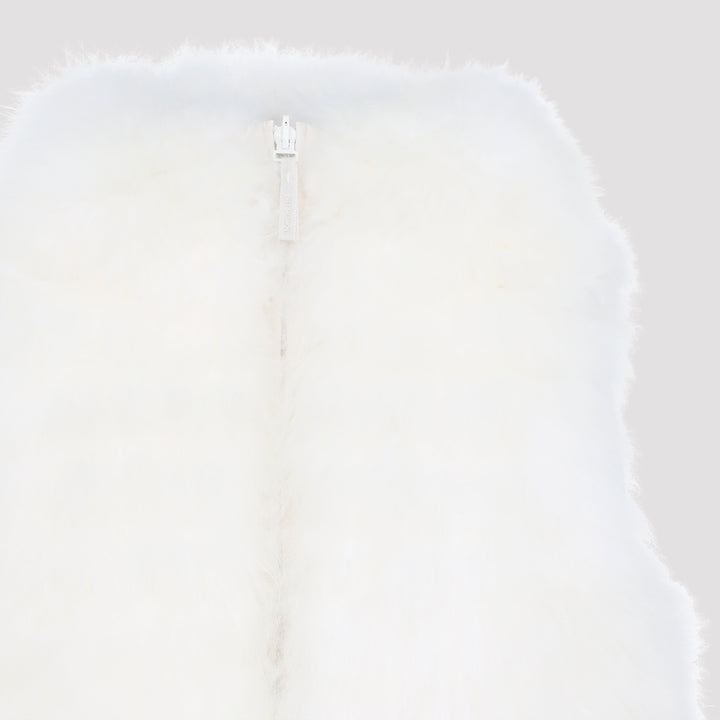 Yves Salomon Gilet - Bianco | 2c0d51dc90d14e52717f10a260dc42d14305efb3