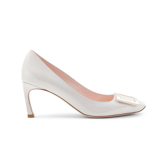 Ghiaccio Medio Belle Trompette Calf Leather Pumps